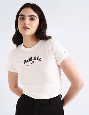 essential organic cotton cropped t-shirt