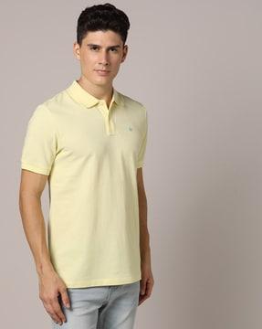 essentials polo t-shirt with placement logo