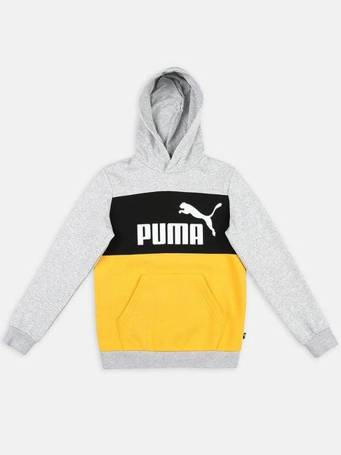 essentials+ colourblock youth regular fit hoodie