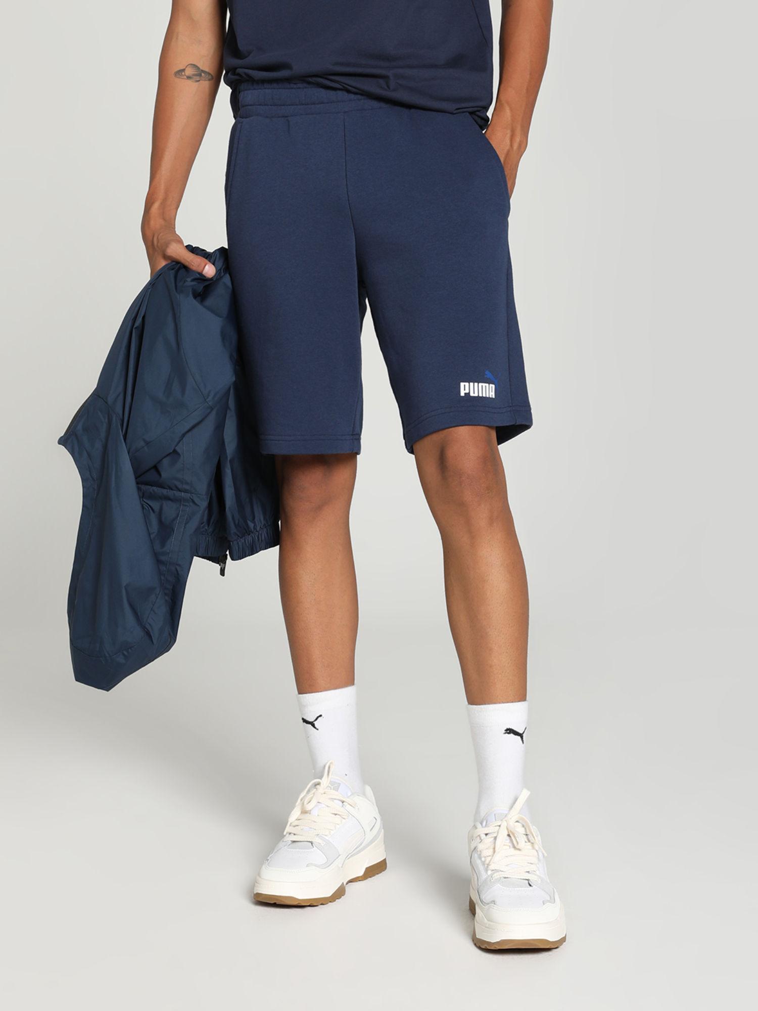 essentials+ 2 col mens navy blue shorts