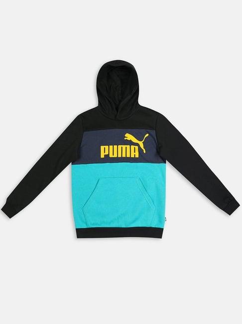 essentials+ colourblock youth regular fit hoodie