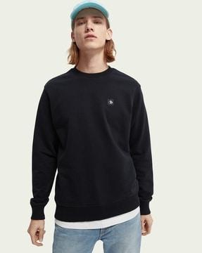 essentials felpa crew-neck organic cotton sweatshirt