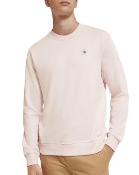 essentials logo badge crew-neck sweatshirt