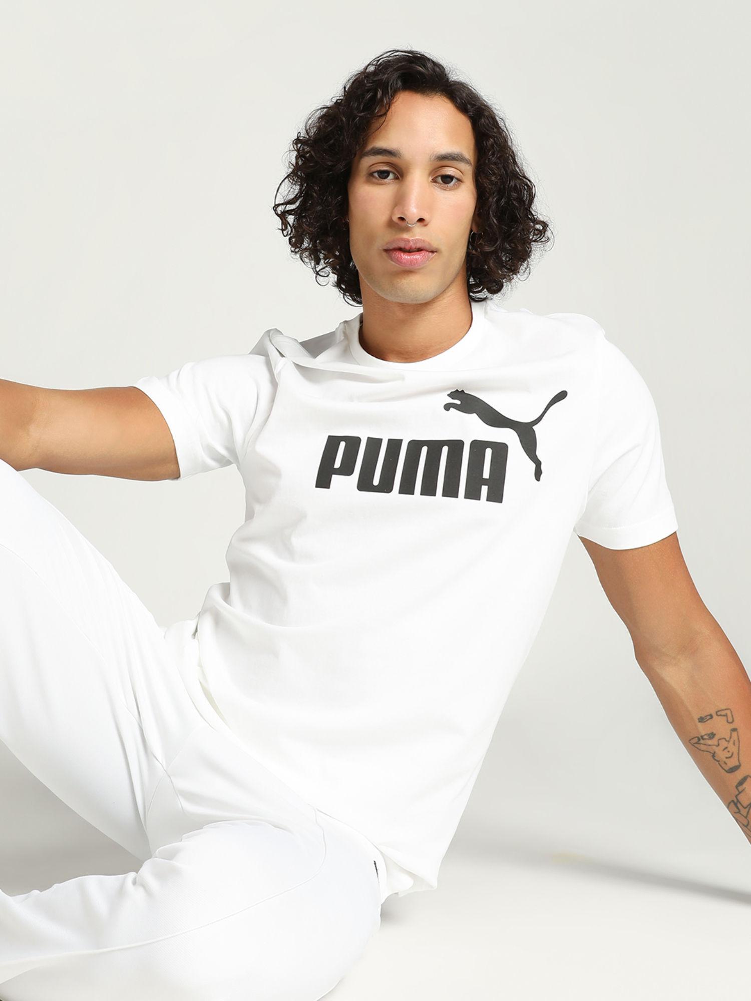 essentials logo men white t-shirt