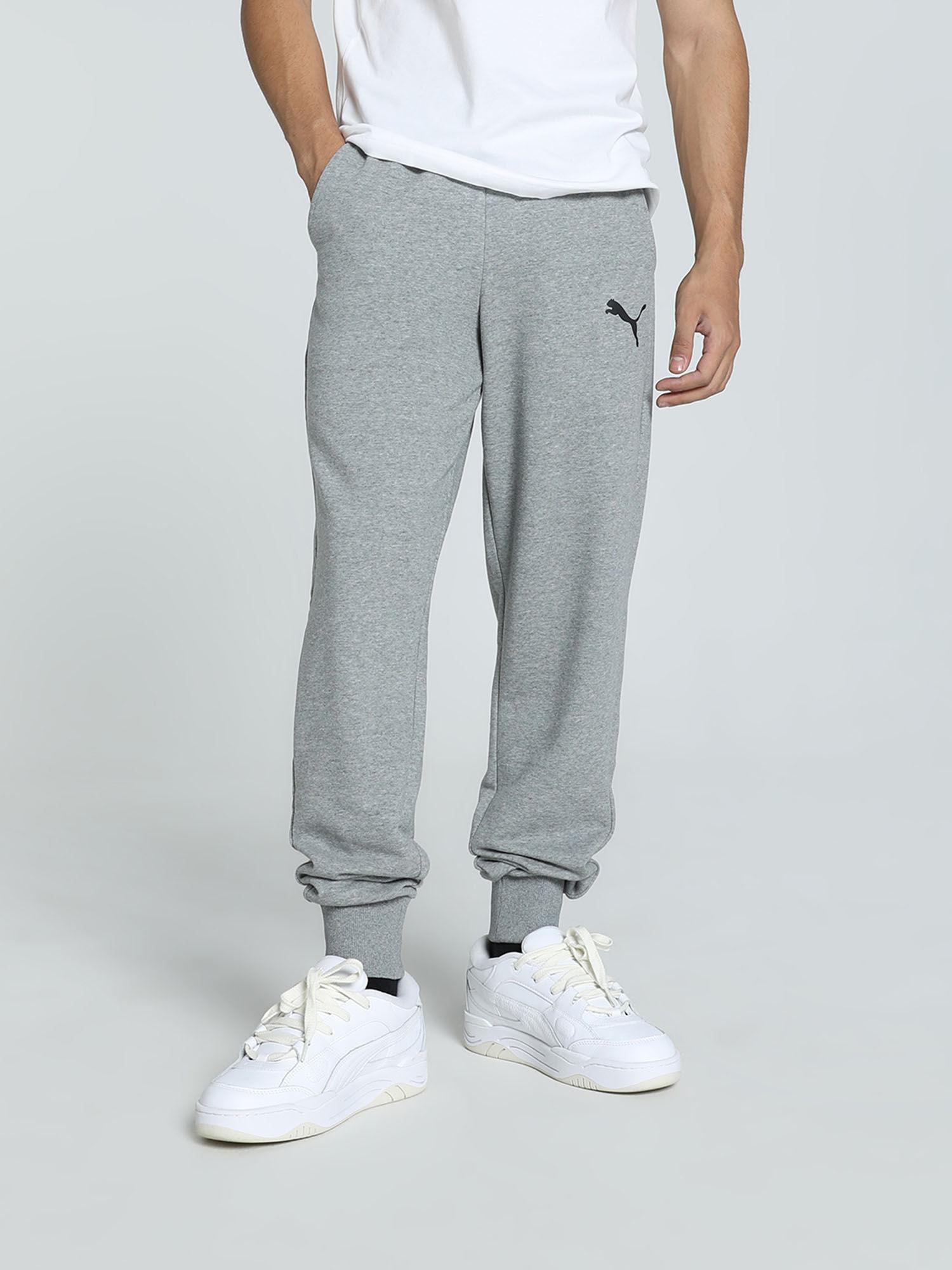 essentials logo tr cl mens grey joggers