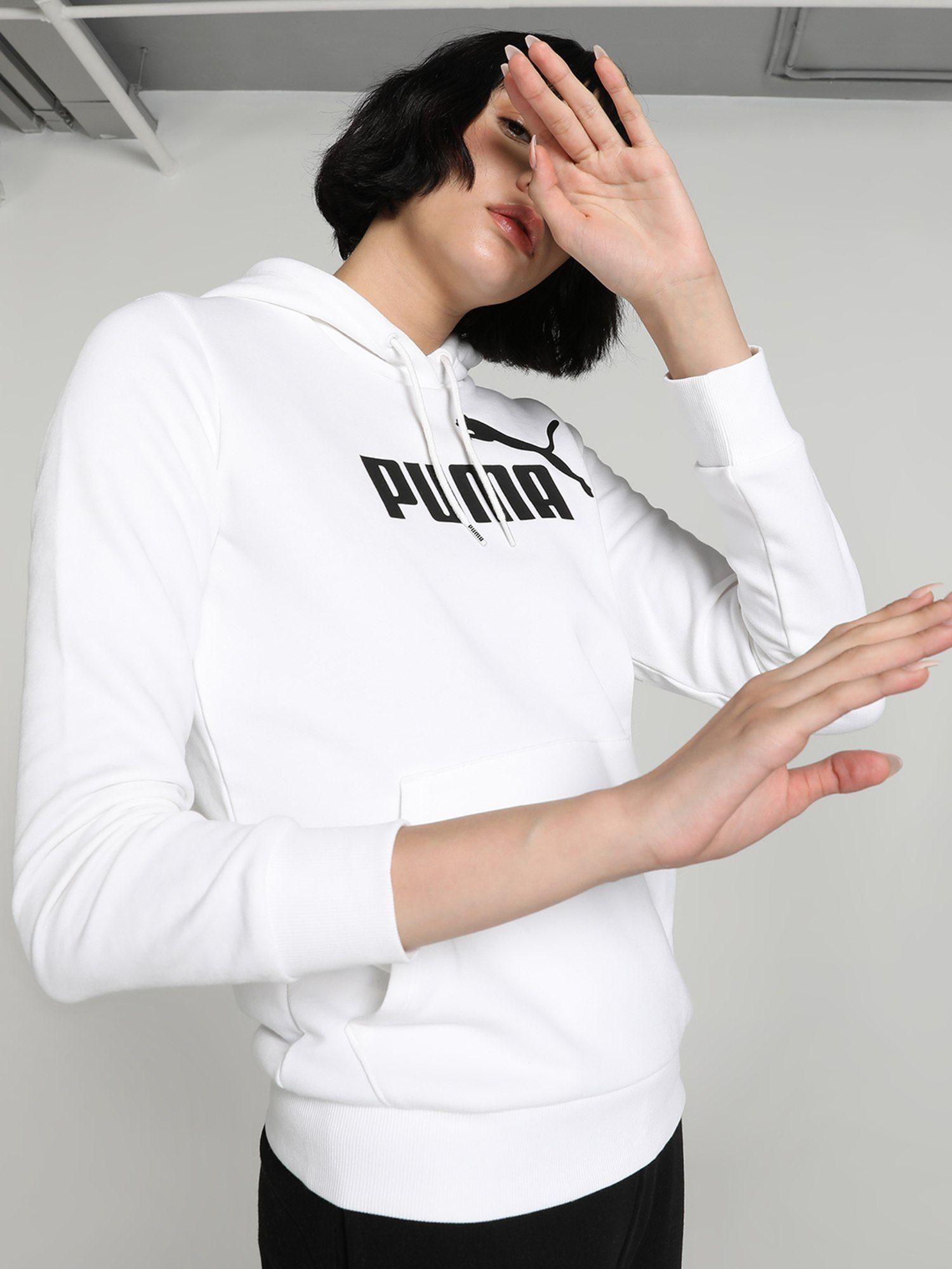 essentials logo women white sweatshirt