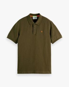 essentials organic cotton pique polo t-shirt