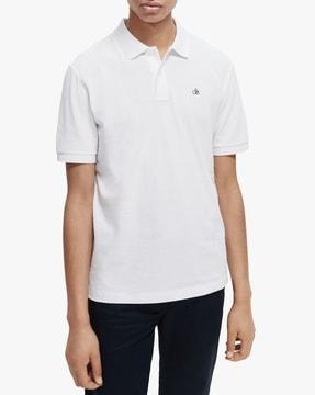 essentials organic cotton pique polo t-shirt