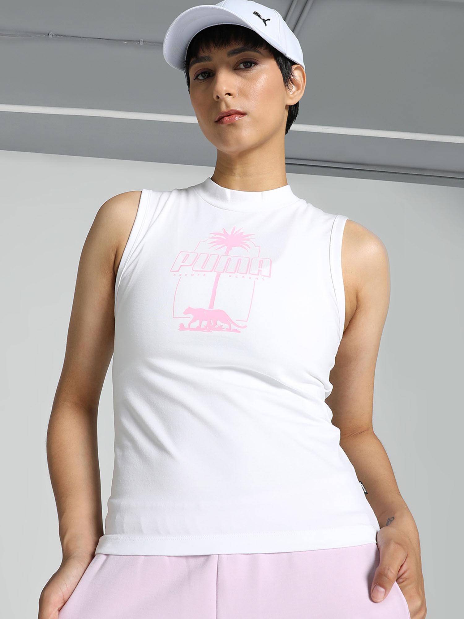 essentials palresort womens white tanks