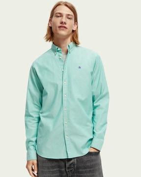 essentials shirt with button-down collar