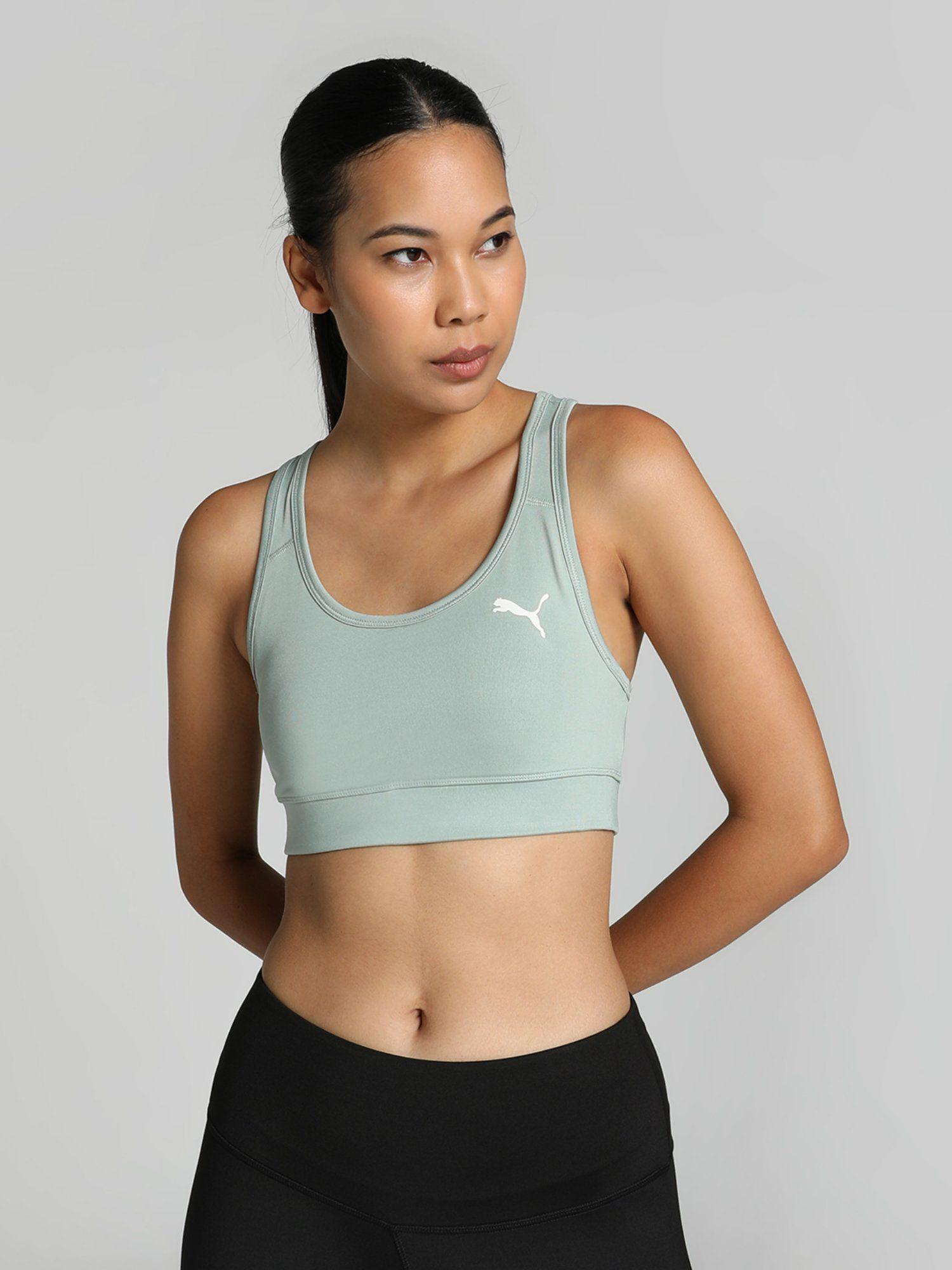 essentials women green sports bra