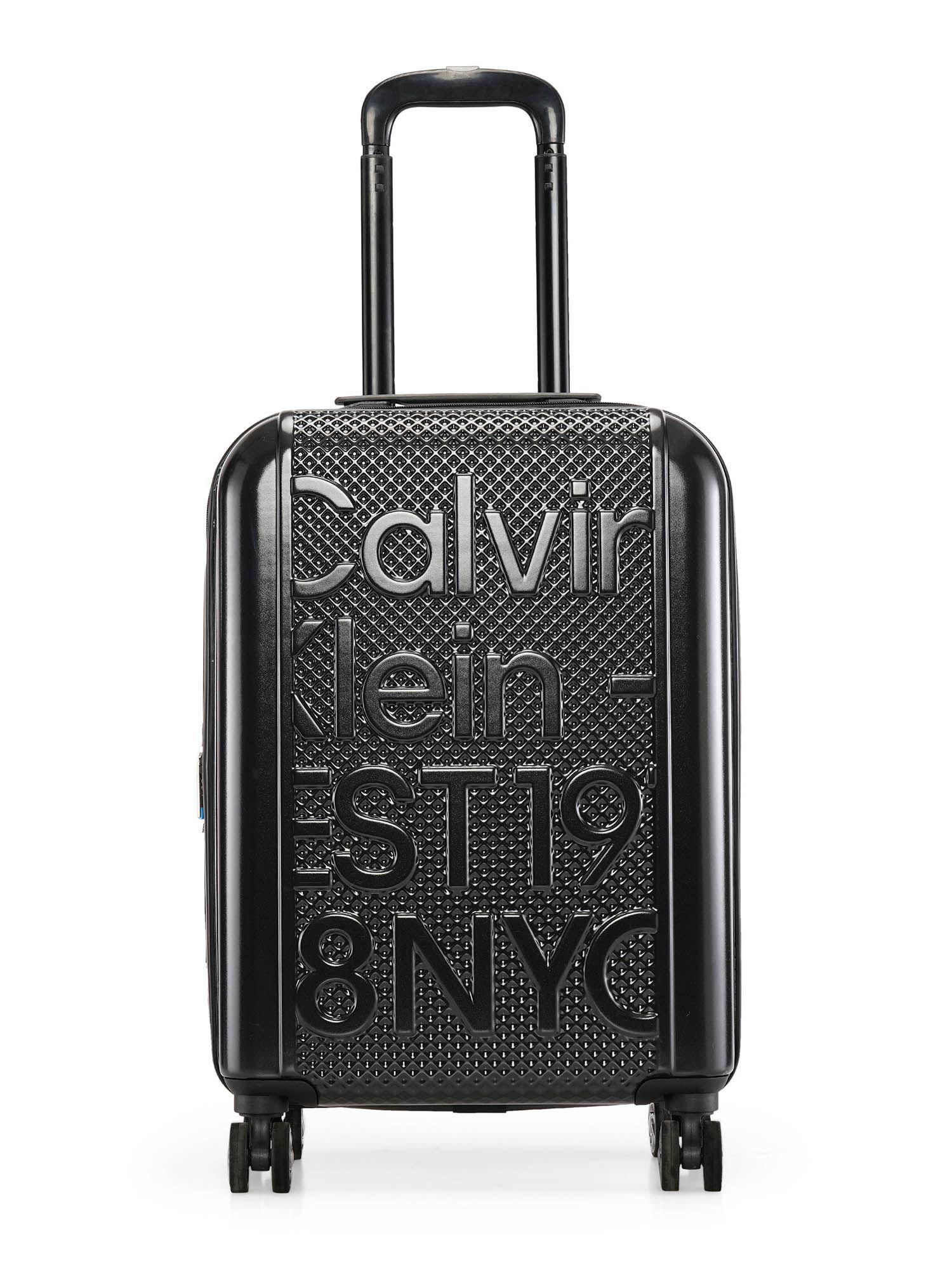est. in nyc black 20 inch hard luggage bag