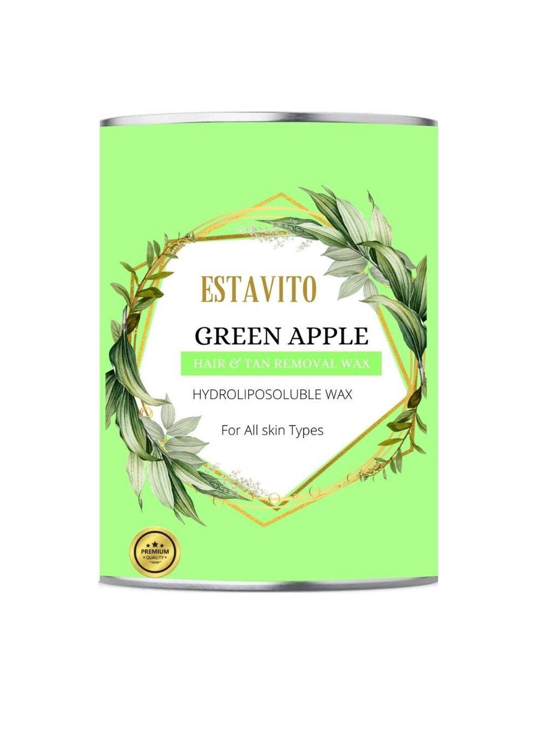 estavito green apple hair & tan removal wax 780ml