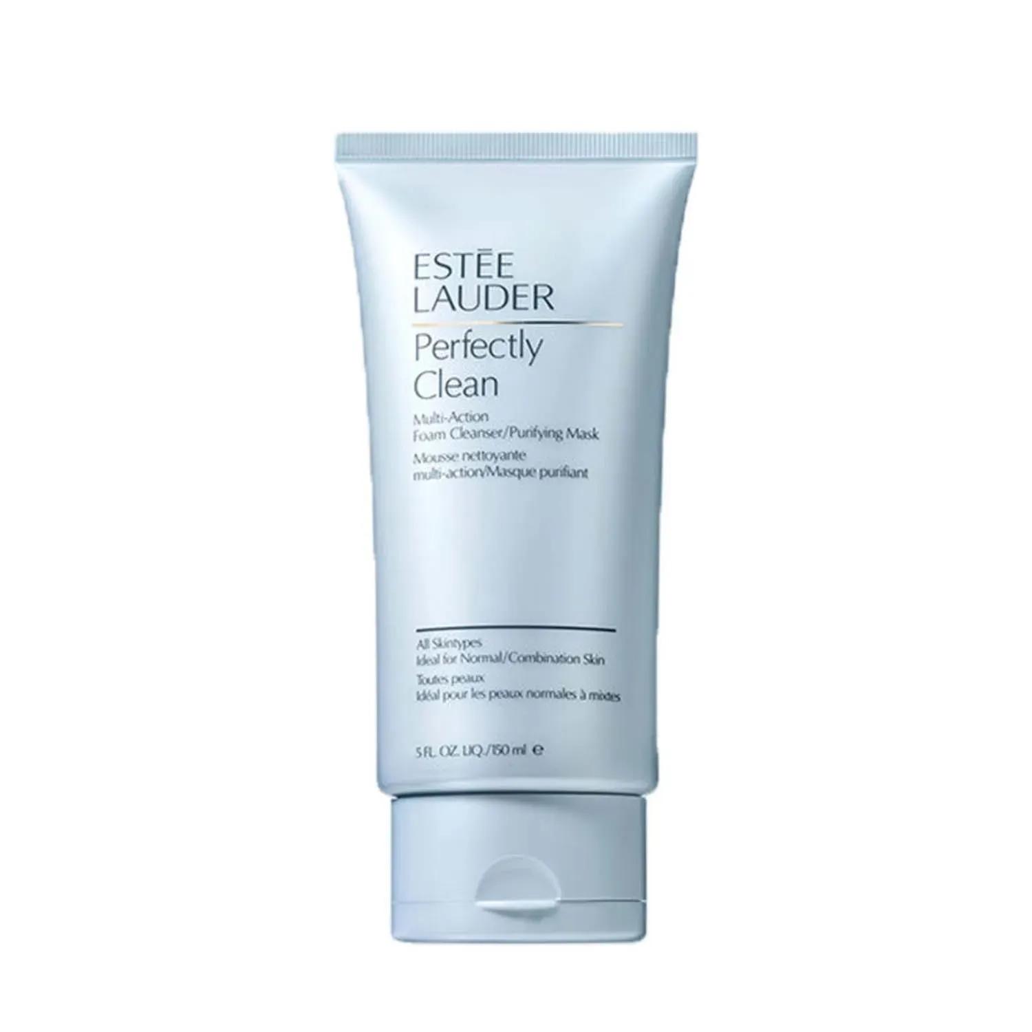 estee lauder perfectly clean multi action foam cleanser + purifying mask - (150ml)
