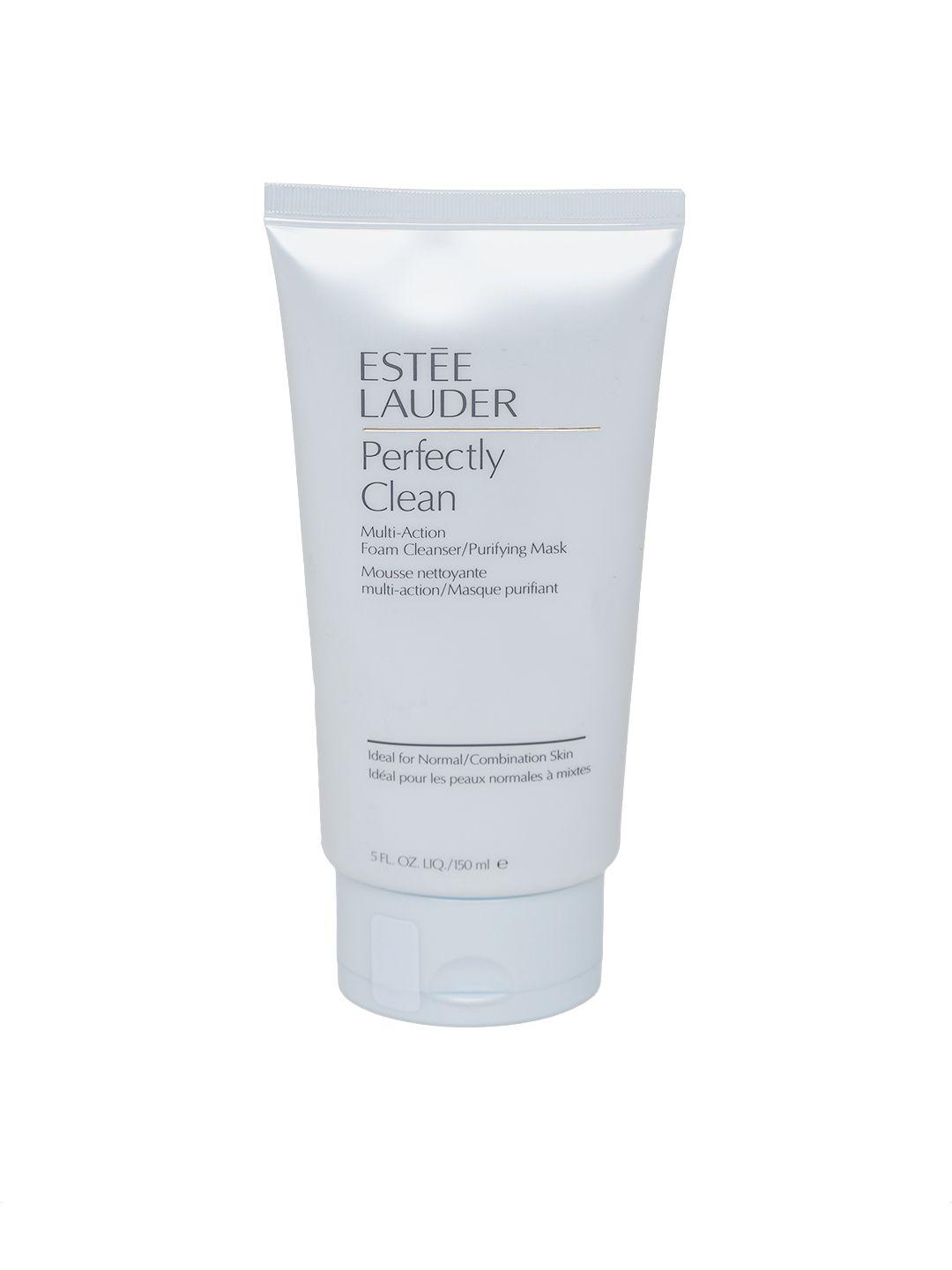 estee lauder women perfectly clean multi-action foam cleanser & purifying mask 150 ml