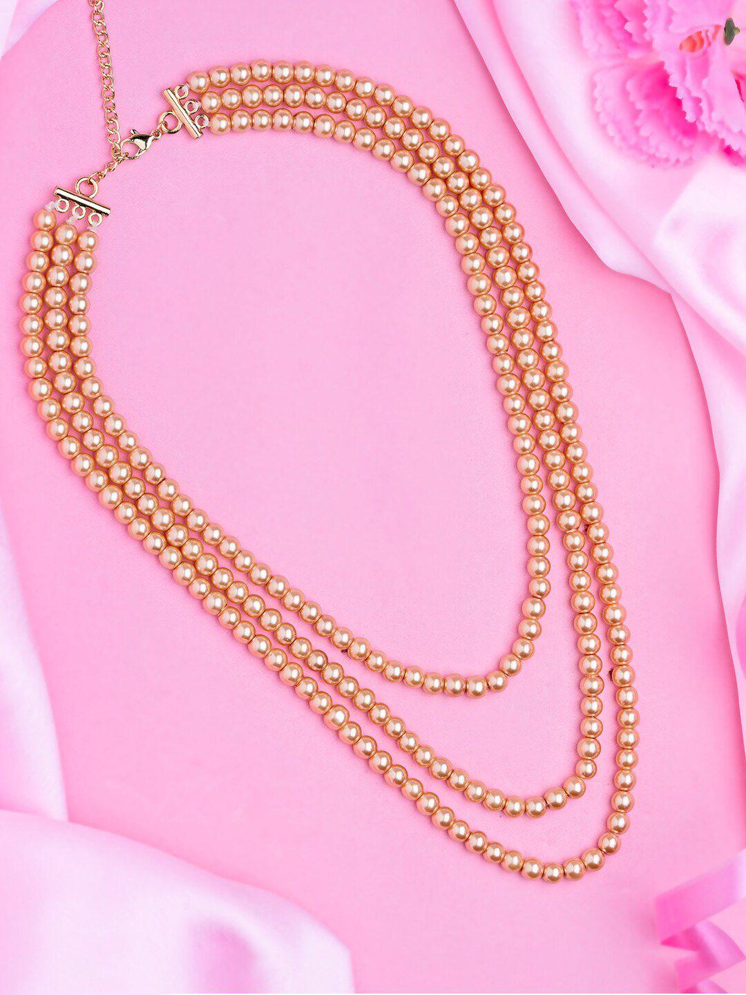 estele gold-plated beaded layered necklace