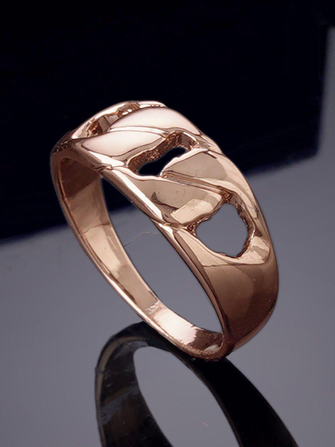 estele rose gold-plated finger ring