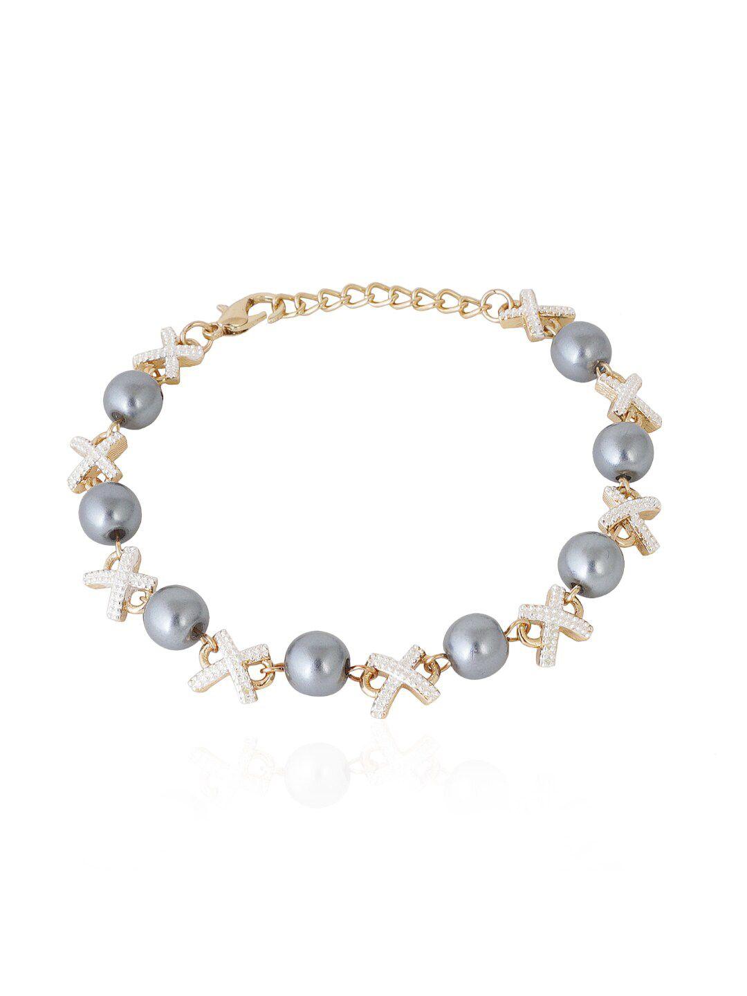 estele women pearls gold-plated wraparound bracelet