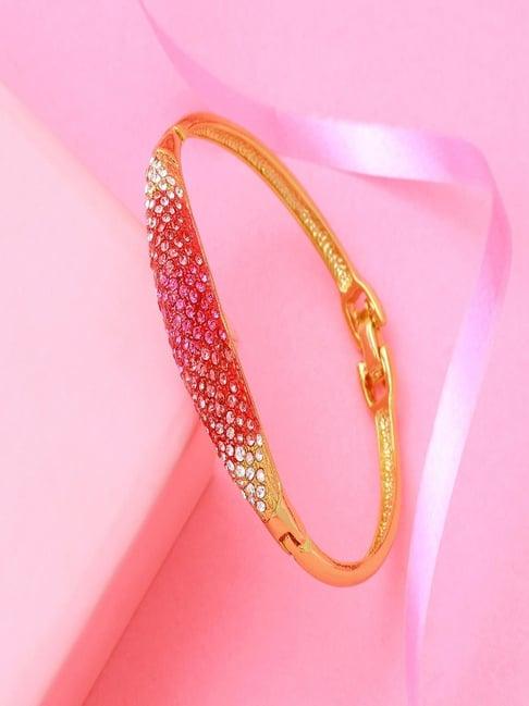 estele gold-plated bracelet with crystals for women