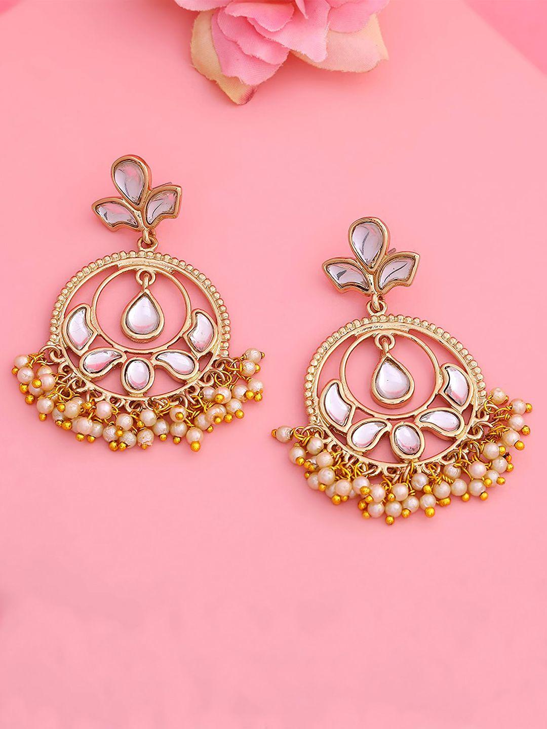 estele gold-plated classic drop earrings