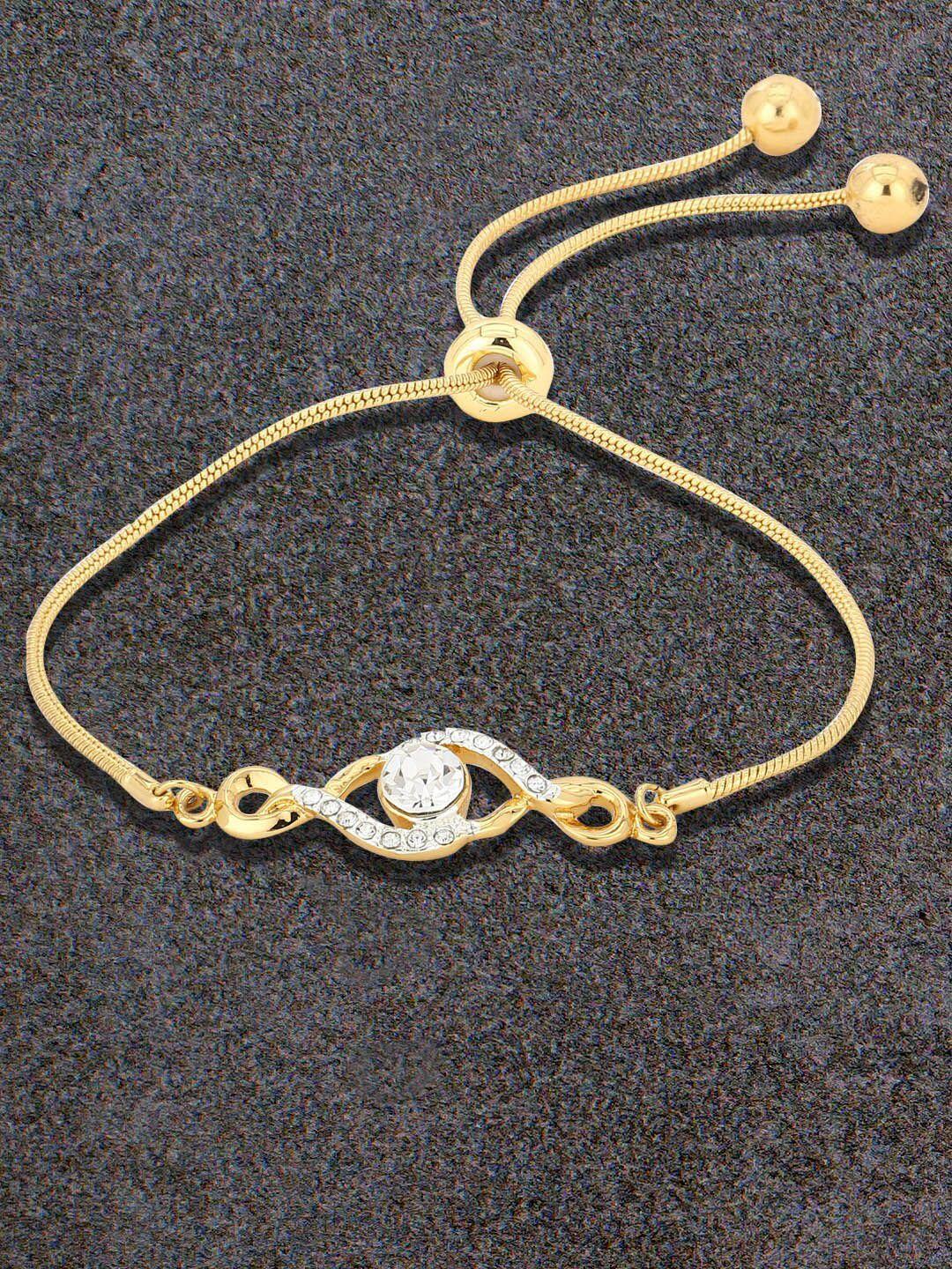 estele gold-plated elasticated bracelet