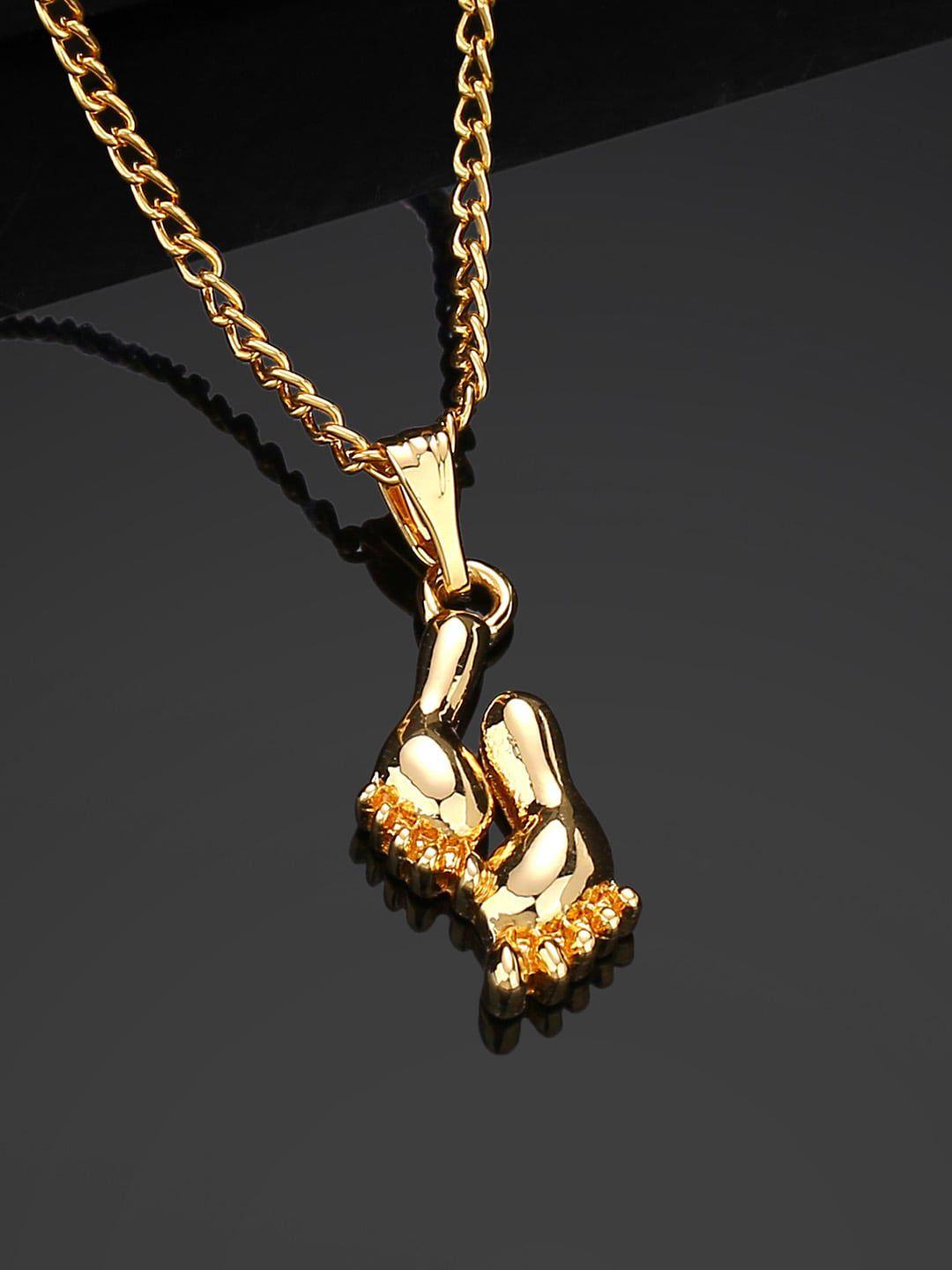 estele gold-plated pendant with chain