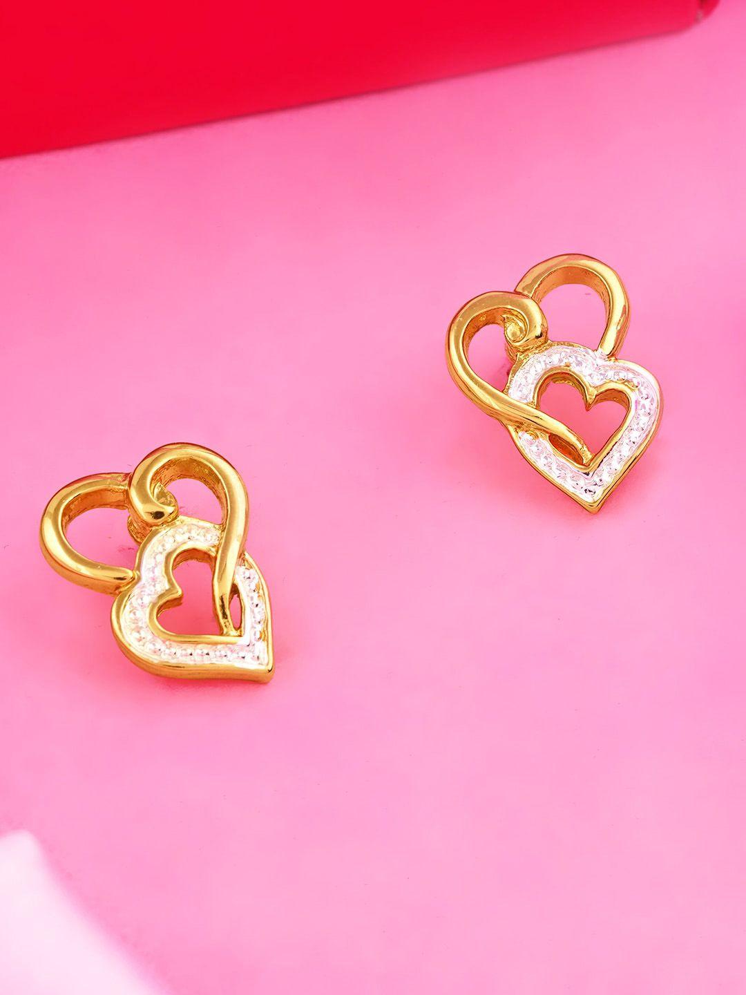 estele gold-plated shaped studs earrings