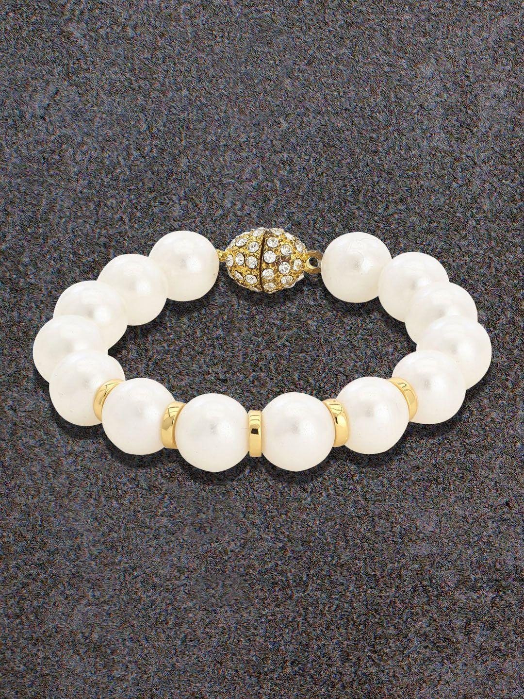 estele off-white & gold pearl bracelet