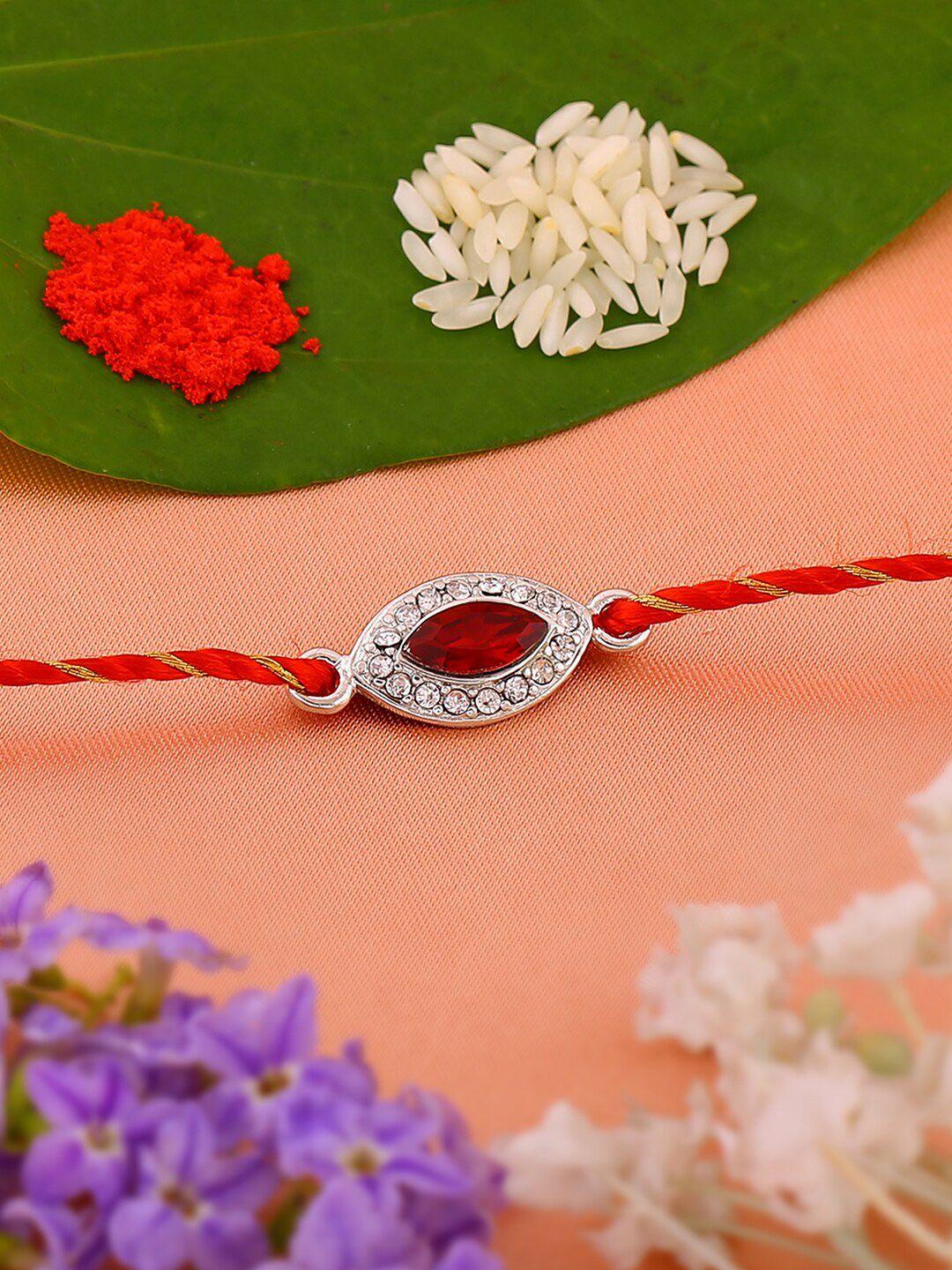 estele rhodium plated rakhi