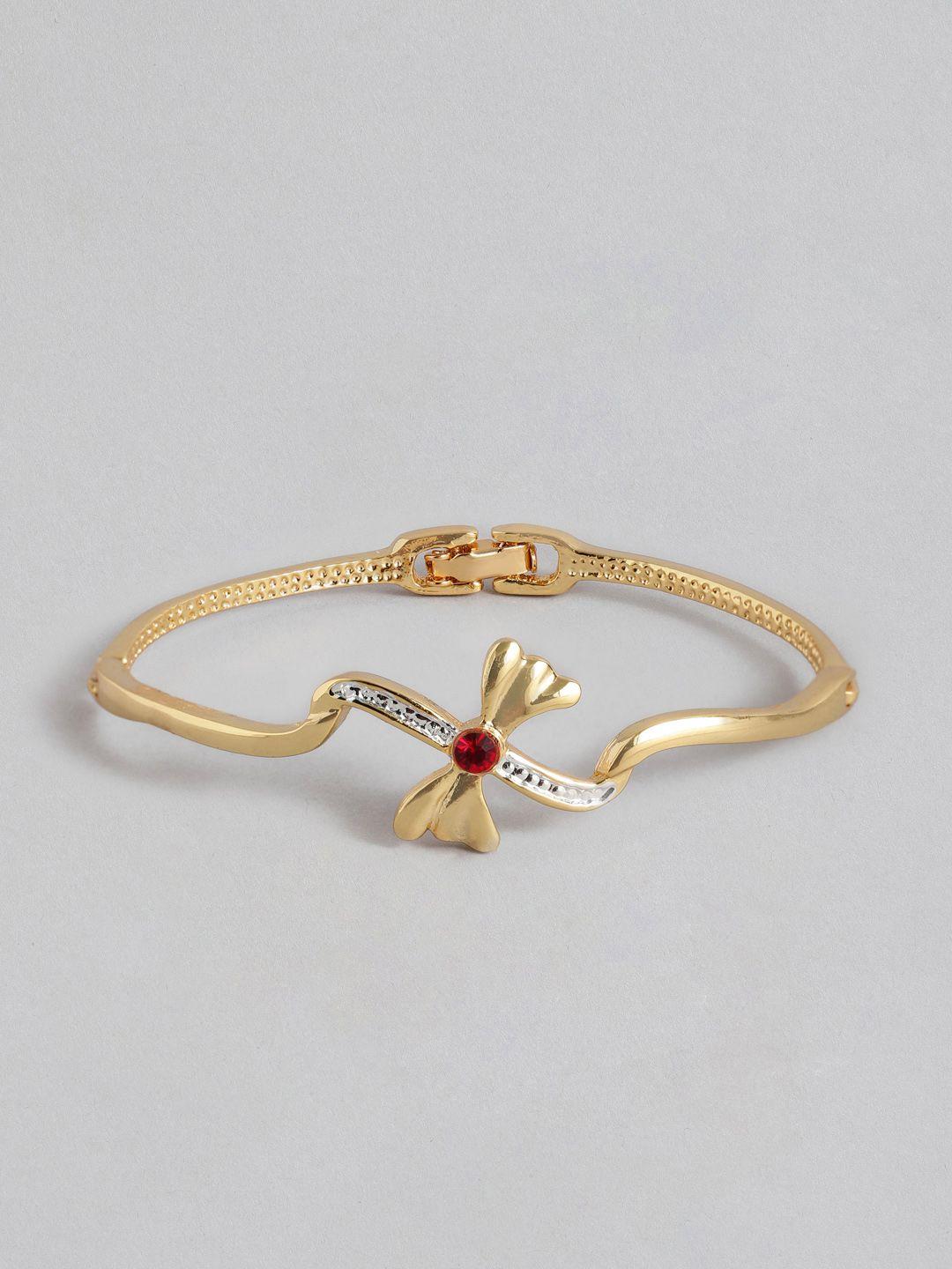 estele women crystals gold-plated bangle-style bracelet
