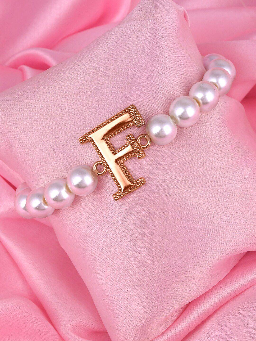 estele women pearls rose gold-plated bracelet