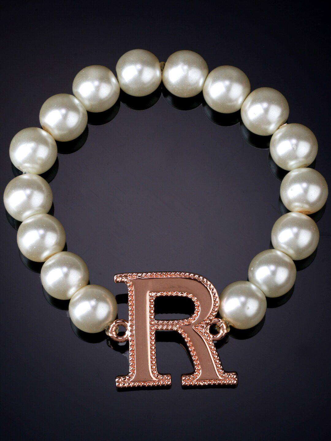 estele women rose gold-plated pearls bracelet