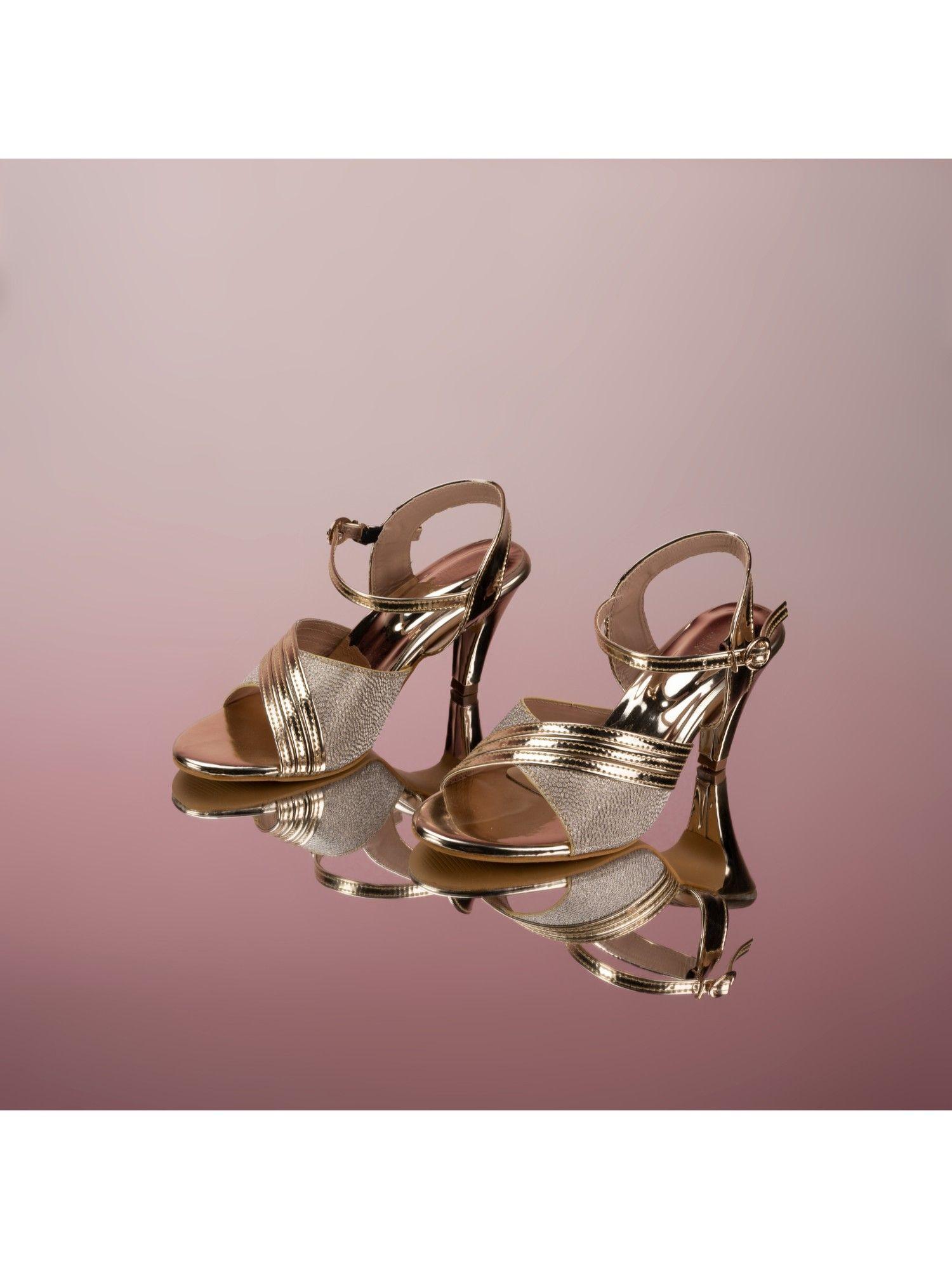 ester shimmer gold sandals