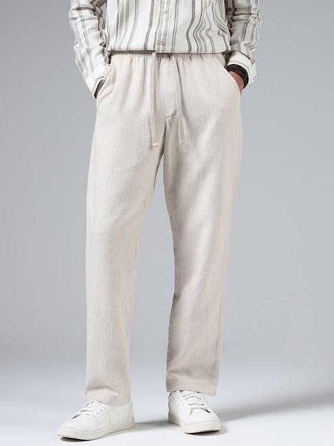 eta by westside beige slim fit chinos