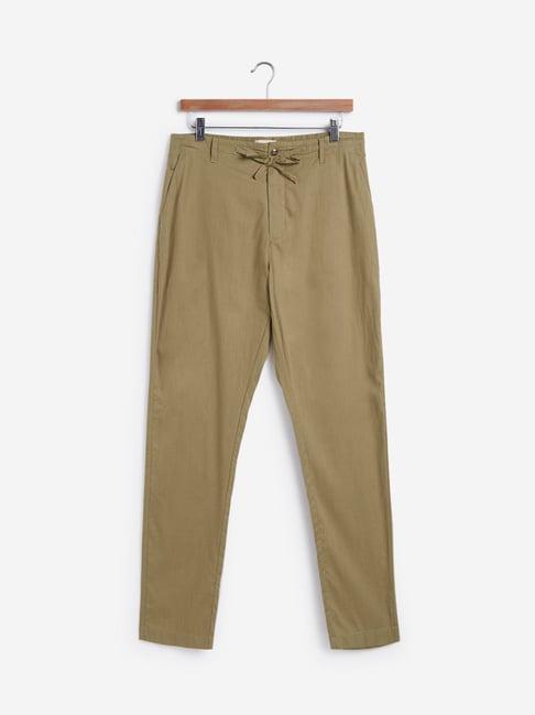 eta by westside beige slim fit chinos