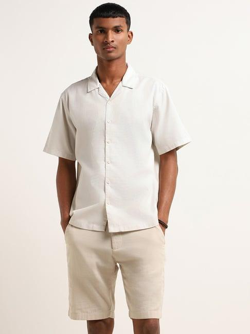 eta by westside cream relaxed fit shirt