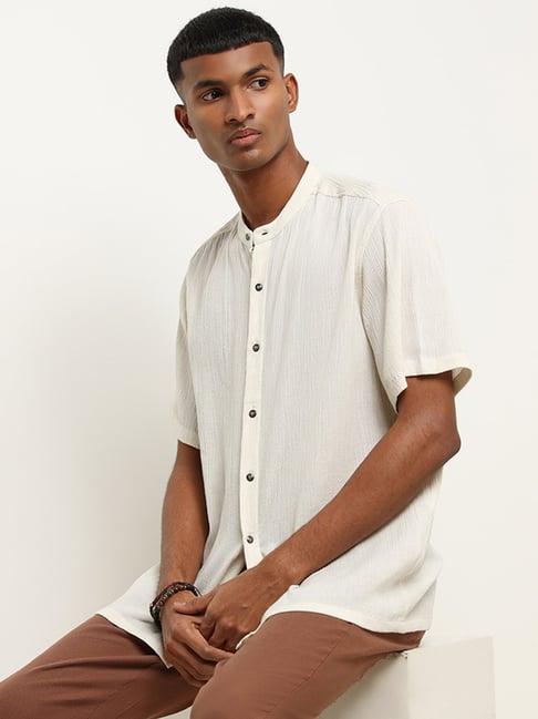 eta by westside cream resort-fit shirt