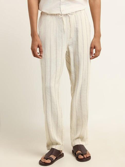 eta by westside cream striped resort fit chinos