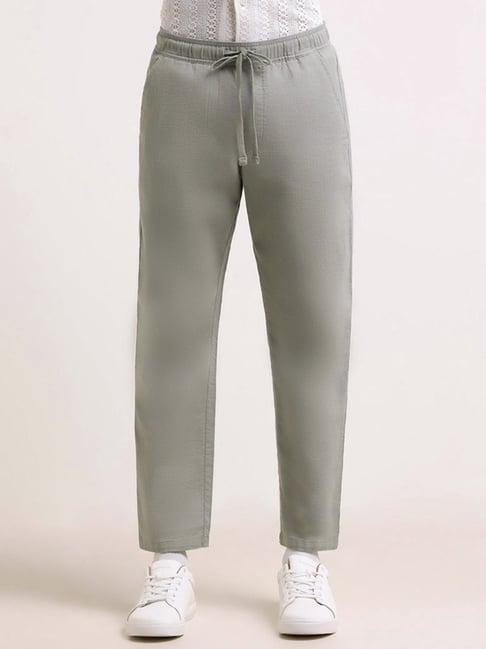 eta by westside teal mid rise relaxed fit chinos