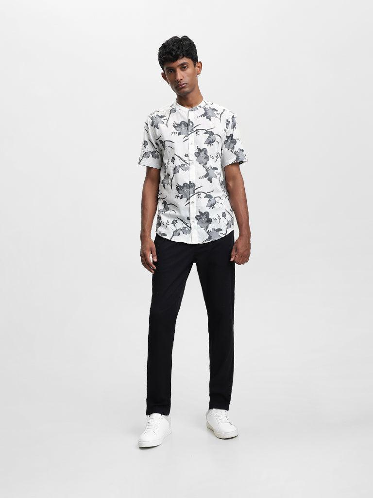 eta printed black shirt