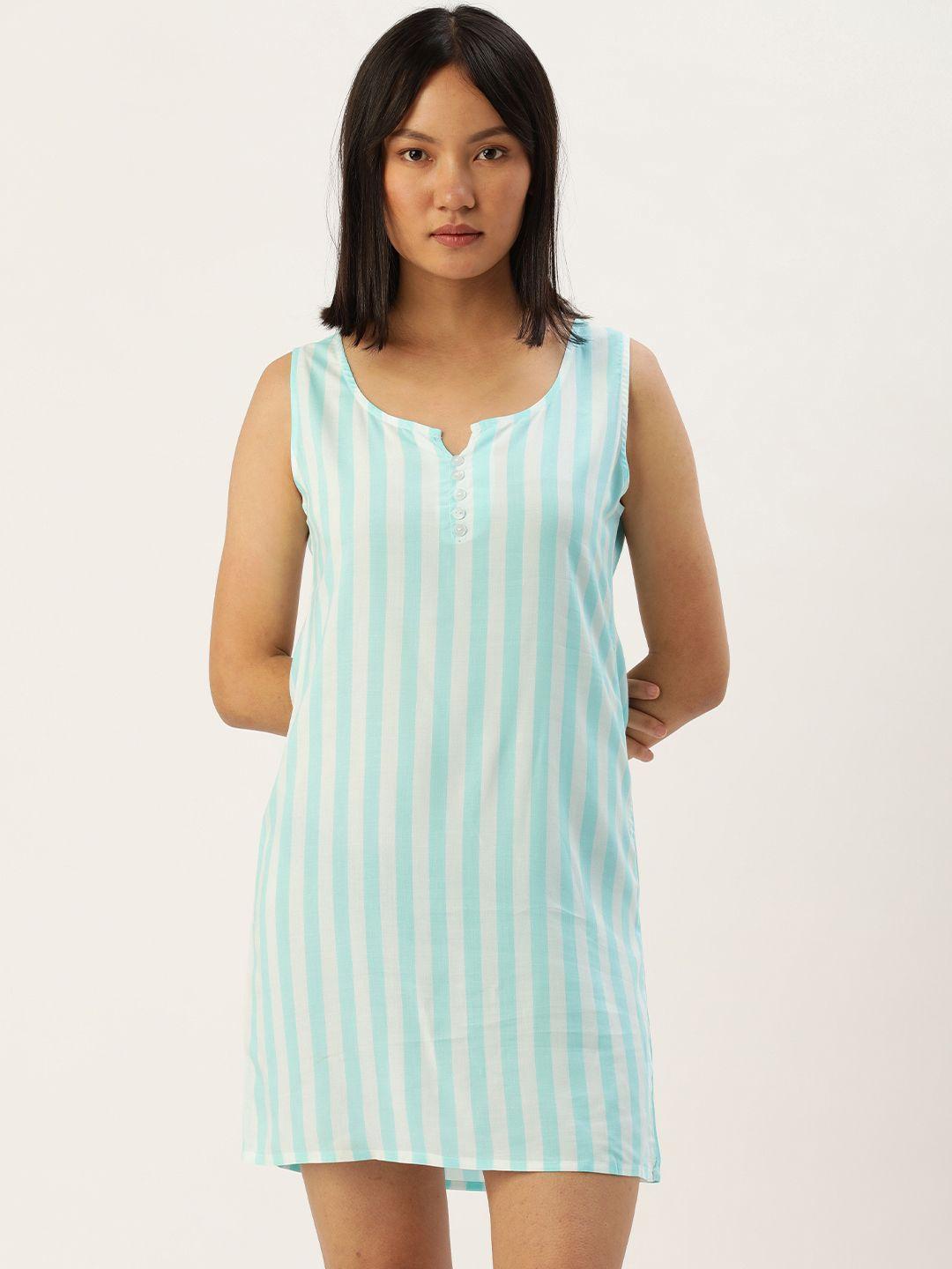 etc blue & white striped t-shirt nightdress