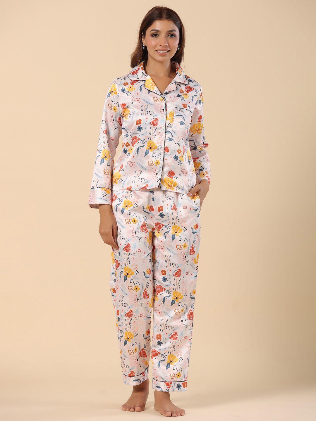 etc floral printed night suit