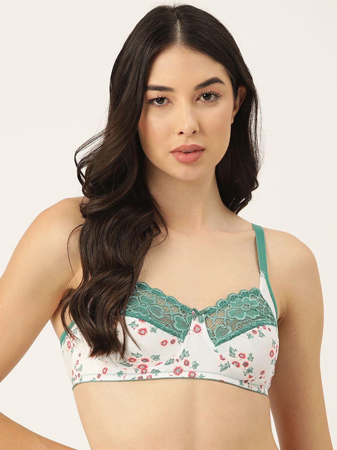 etc non-padded floral printed t-shirt bra