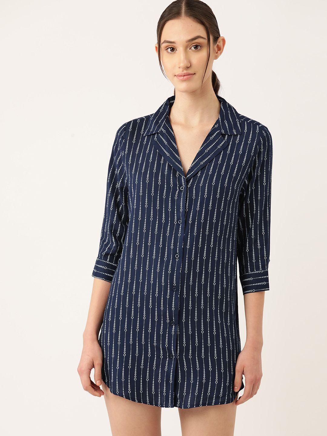 etc printed shirt nightdress