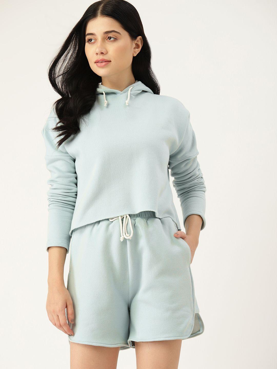 etc solid cotton fleece night suit