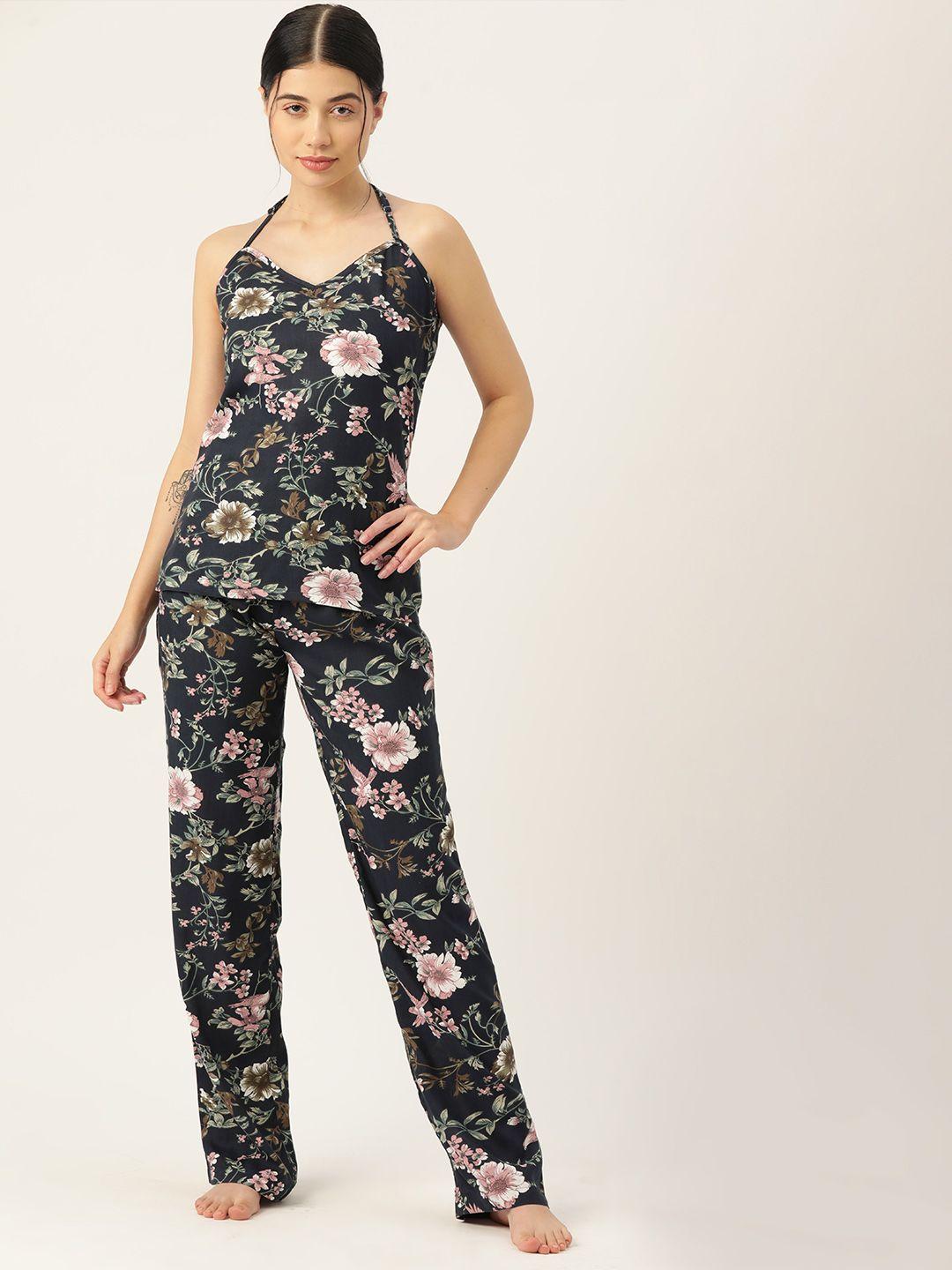 etc women floral printed pyjama set