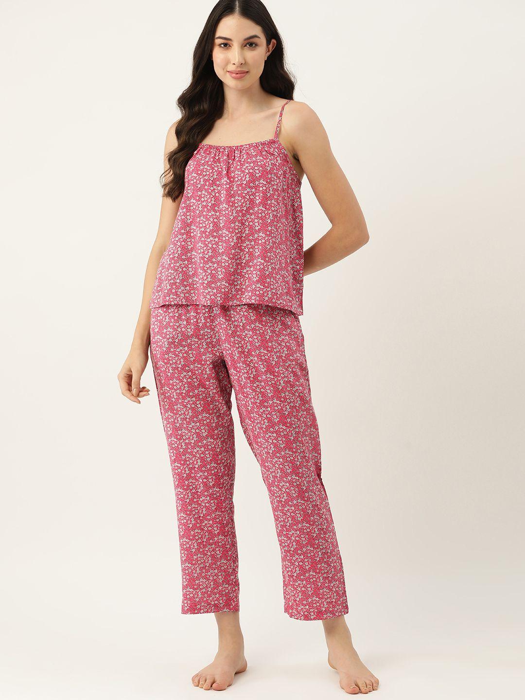 etc women floral printed pyjama set