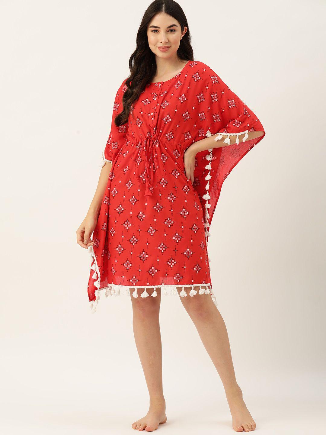 etc women printed kaftan nightdress