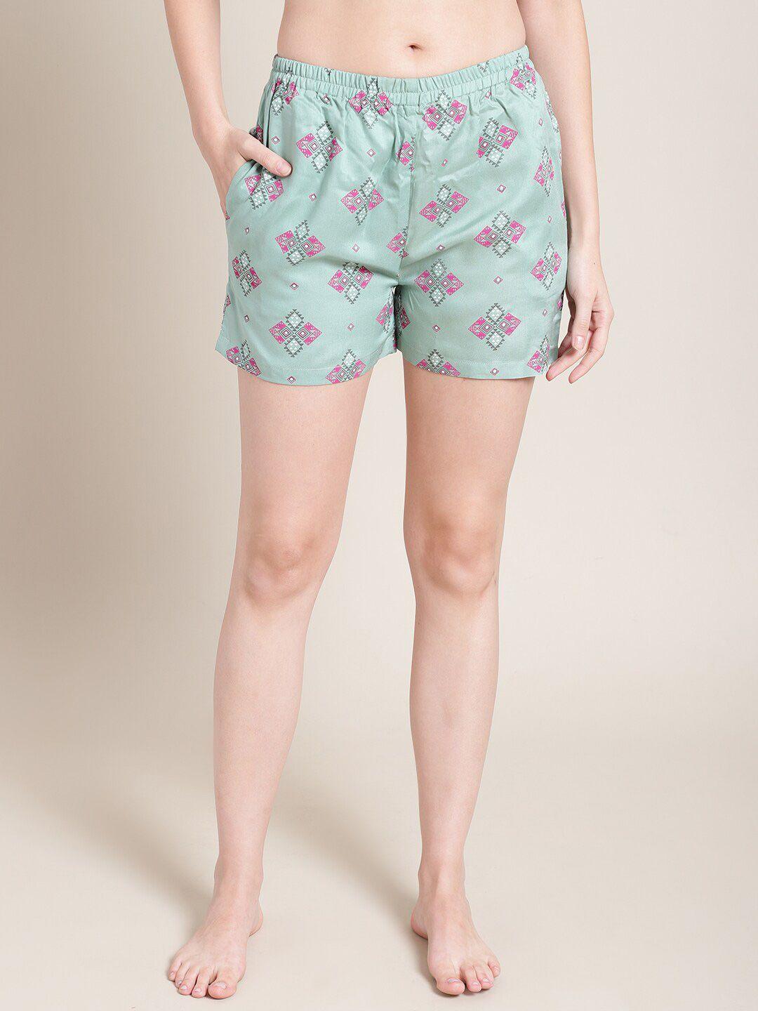 etc women printed lounge shorts