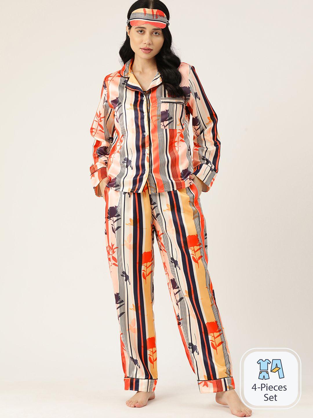 etc women printed night suit set